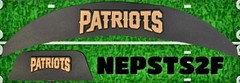 New England Patriots 3D Front & Back SpeedFlex Bumpers