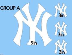 NY New York Yankees Custon die cut Vinyl Decal laptop/car/atv #57