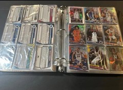 Huge 2024-25 NBA Binder Lot Topps Chrome Refractors RC’s 1st Bowman Prospects
