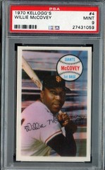 1970 KELLOGG&rsquo;S #4 WILLIE McCOVEY PSA 9