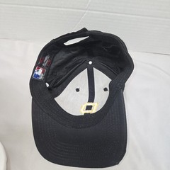 Pittsburgh Pirates Hat Adult Black and Yellow Team MLB Outdoor Cap Adj Strapback