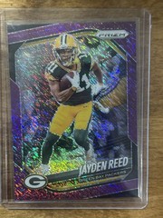 Jayden Reed 2025 Panini Prizm Purple Shimmer /15 Green Bay Packers #25