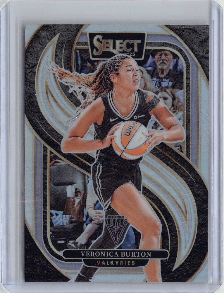 2025 Panini Select WNBA #172 Veronica Burton Silver Prizm Premier