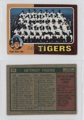 1975 Topps Mini Team Checklist Detroit Tigers Team Ralph Houk #18 1g62