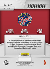 2024 Panini Instant WNBA 147 Mitchell Boston Caitlin Clark Indiana Fever Rookie