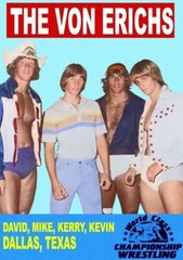 THE VON ERICHS 8X10 PHOTO WRESTLING PICTURE DAVID MIKE KERRY KEVIN VON ERICH