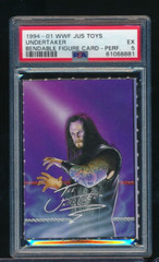 1994 -01 WWF JUS TOYS Bendable Figure Card Undertaker PSA 5 (1 higher)