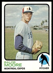 1973 Topps Card Baseball Balor Moore Montreal Expos #211 EX-MT