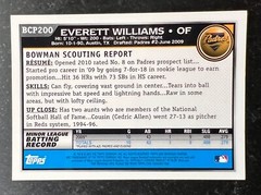 2010 Bowman Chrome Prospects Autograph Everett Williams #200