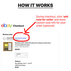 Custom Sports Ticket Stub – Any Team, Game, Seat – Personalized Gift