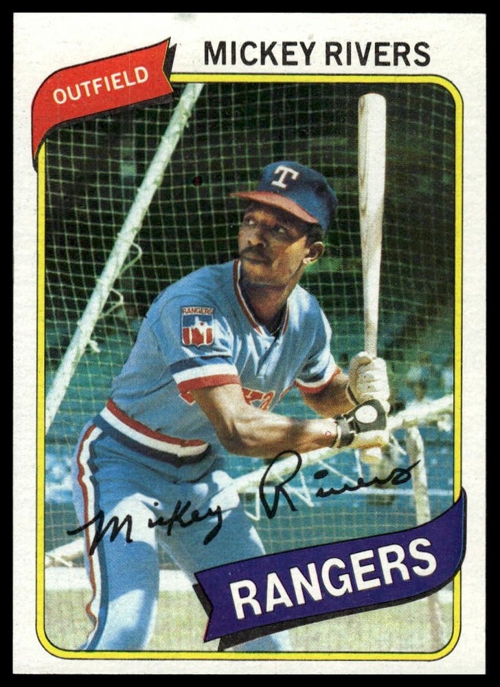 1980 Topps #485 Mickey Rivers NRMT+