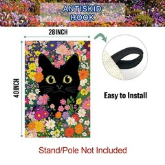 Baccessor Spring Summer Cat House Size(28 x 40 Inch), Funny Black