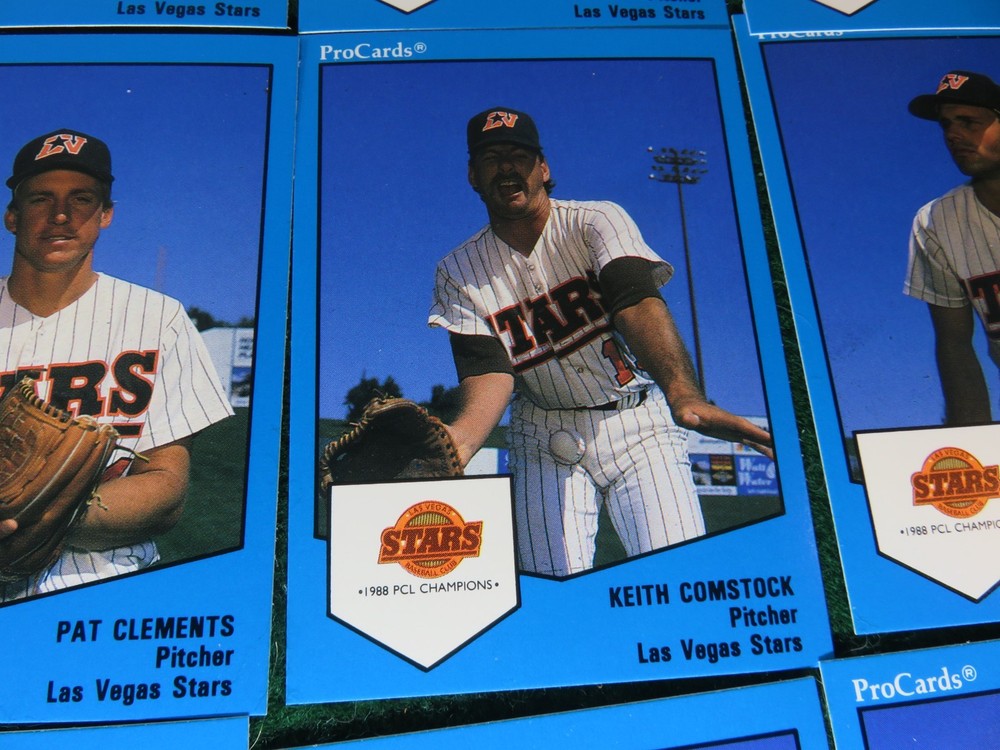 Keith Comstock # 14 /1989 ProCards Team FULL Set- Las Vegas Stars- Baseball