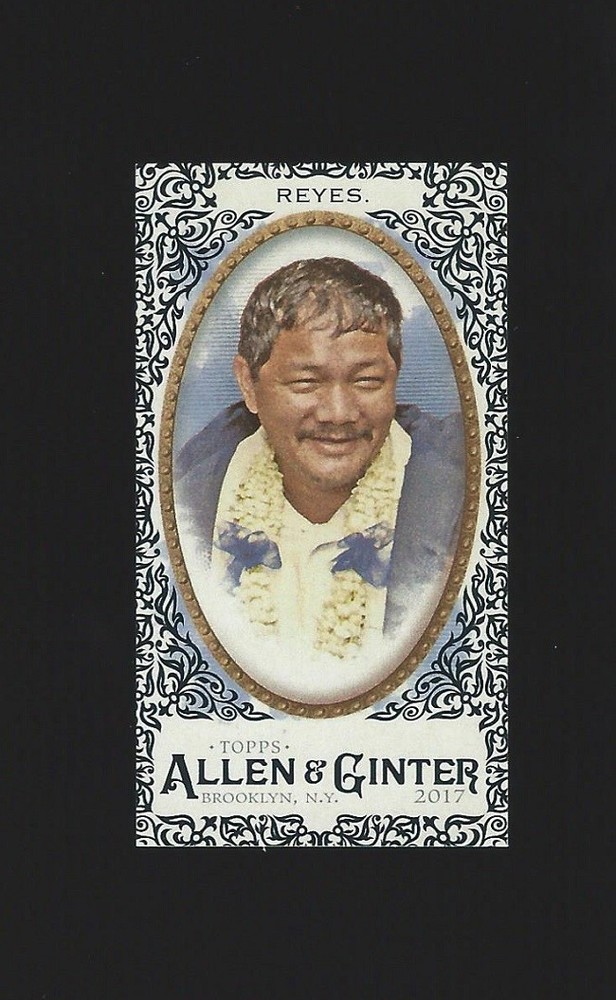 Efren Reyes 2017 Topps Allen Ginter MINI BLACK #58 Card Filipino Pro Pool Player