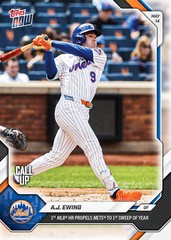 2026 Topps Now Card 202 AJ Ewing 1st MLB Career HR -25 Cents Shipping!
