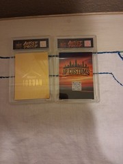 MICHAEL JORDAN 2 CARDS BY MVP CUSTOMES « ARTIST PROOF » CLASS A SLABS