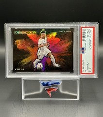 2023-24 Panini Obsidian Vinicius Vini Jr Color Blast PSA 10 Brazil Madrid SSP