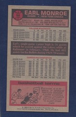 1976 TOPPS BASKETBALL #98 EARL MONROE HOF .99 SHIPPING 76-391