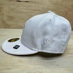 NEW New Orleans Saints New Era 59Fifty Fitted Cap Hat LOW PROFILE White 7 3/8