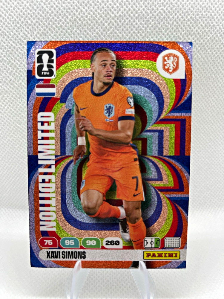 Panini Adrenalyn XL FIFA world cup Xavi Simons Netherlands Limited Edition Card