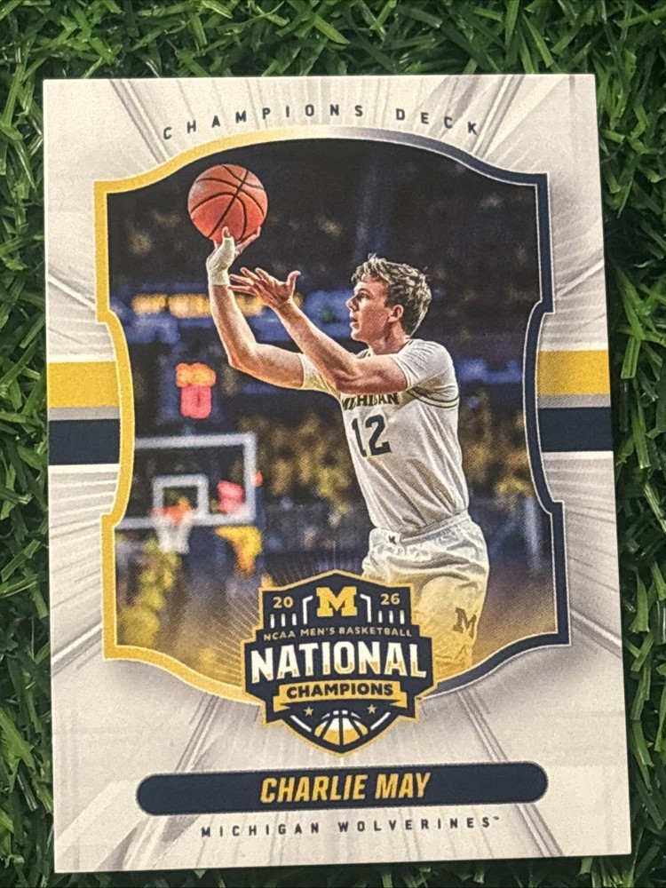 2026 Champions Deck Charlie May Michigan Wolverines National Champs #12