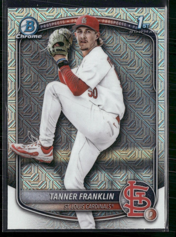 2025 Bowman Draft #BDC-90 Tanner Franklin Chrome Mojo Refractor