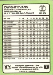 1989 Donruss Baseball&rsquo;s Best #121 Dwight Evans – BB