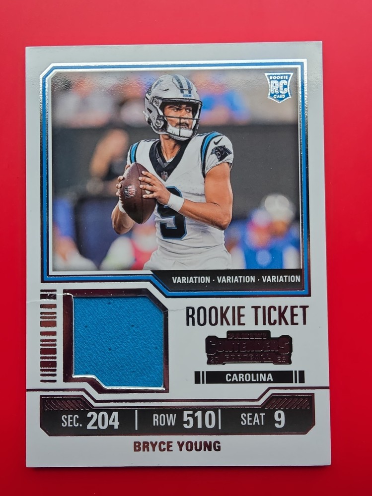 2023 Panini Contenders – Rookie Ticket Swatches Bryce Young Variations (MEM, RC)