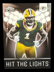 2025 Topps Chrome Black Micah Parsons Hit The Lights Case Hit Packers 1:205 Odds
