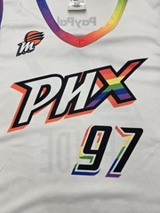 Phoenix Mercury Pride Day Basketball Jersey Mens XL White WNBA PHX Rainbow Tee