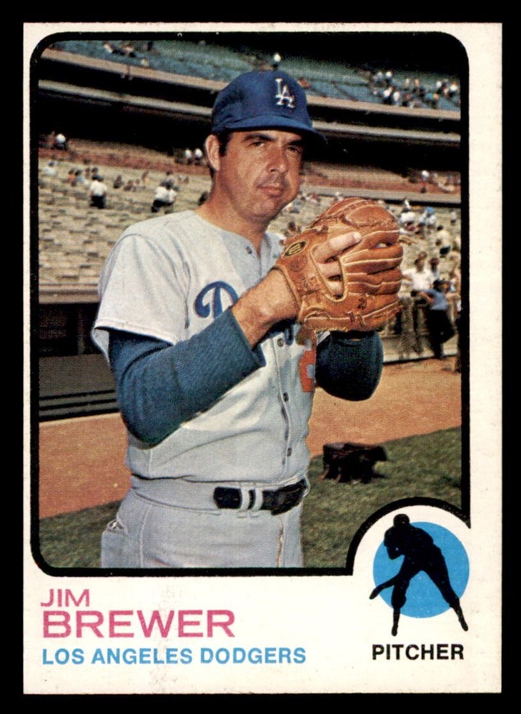 1973 Topps Baseball #126 Jim Brewer EX *d6
