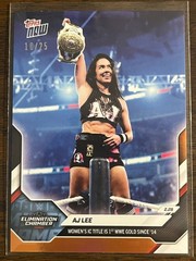 2026 Topps Now WWE #27 AJ Lee Elimination Chamber ORANGE 10/25