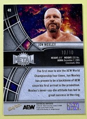 Jon Moxley 2025 Skybox AEW Metal Universe PRECIOUS METAL GEMS PMG GREEN #40 /10