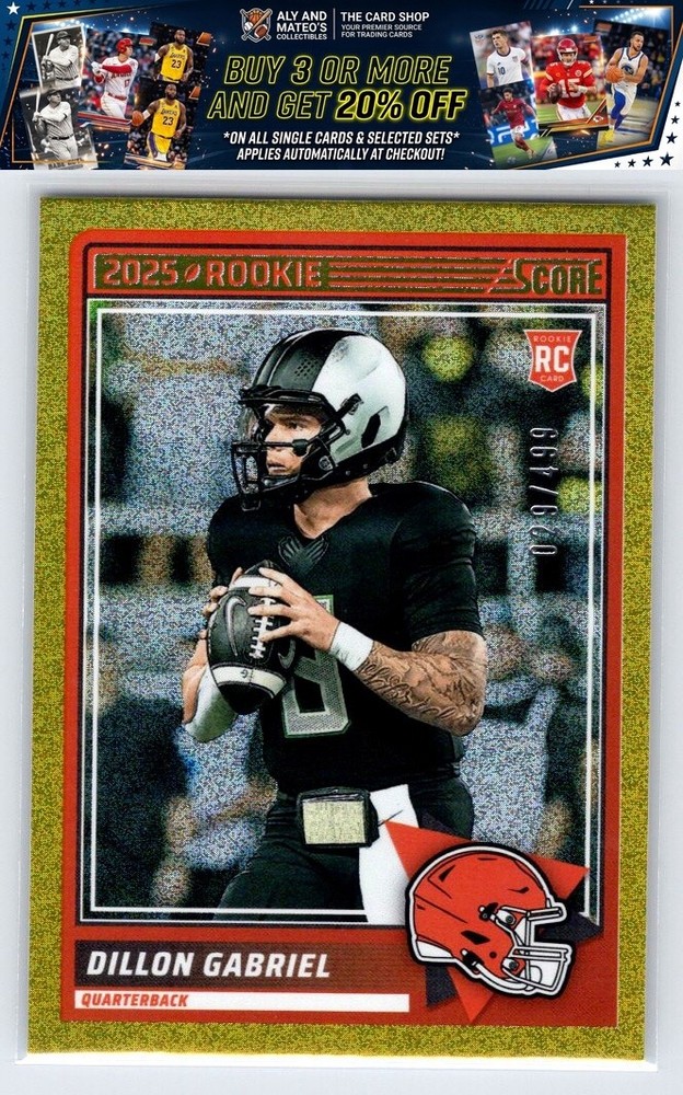 2025 Score #41 Dillon Gabriel Dots Gold #/499