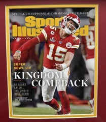 Patrick Mahomes Super Bowl LIV – MVP SI Covers Framed 21 x 32 (Replica)