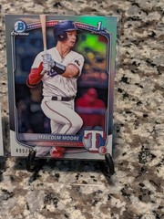 2025 Bowman Chrome Prospects Malcolm Moore 499/499 Omega Refractor BCP129