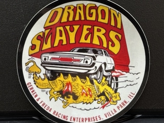 VRHTF » NHRA COOL VERY COOL DRAGON SLAYERS 4&Prime; DIAMETER STICKER