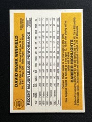 1983 Donruss #409 Dave Winfield