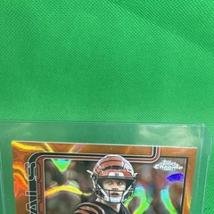 2025 Topps Chrome #61 Joe Burrow Orange Lava 1/25 Bengals CASE HIT