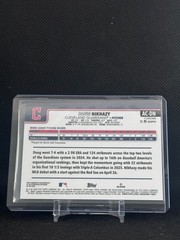 2025 Topps Chrome Doug Nikhazy RC AUTO Green Refractor /99 Guardians