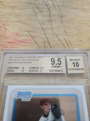 Trevor Bauer 2011 Bowman Chrome Draft Auto Autograph BGS 9.5/10 BCAP-TB