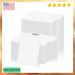 Trading Card Dividers 300Pc White Tabs Card Separators for Storage Boxes Cards
