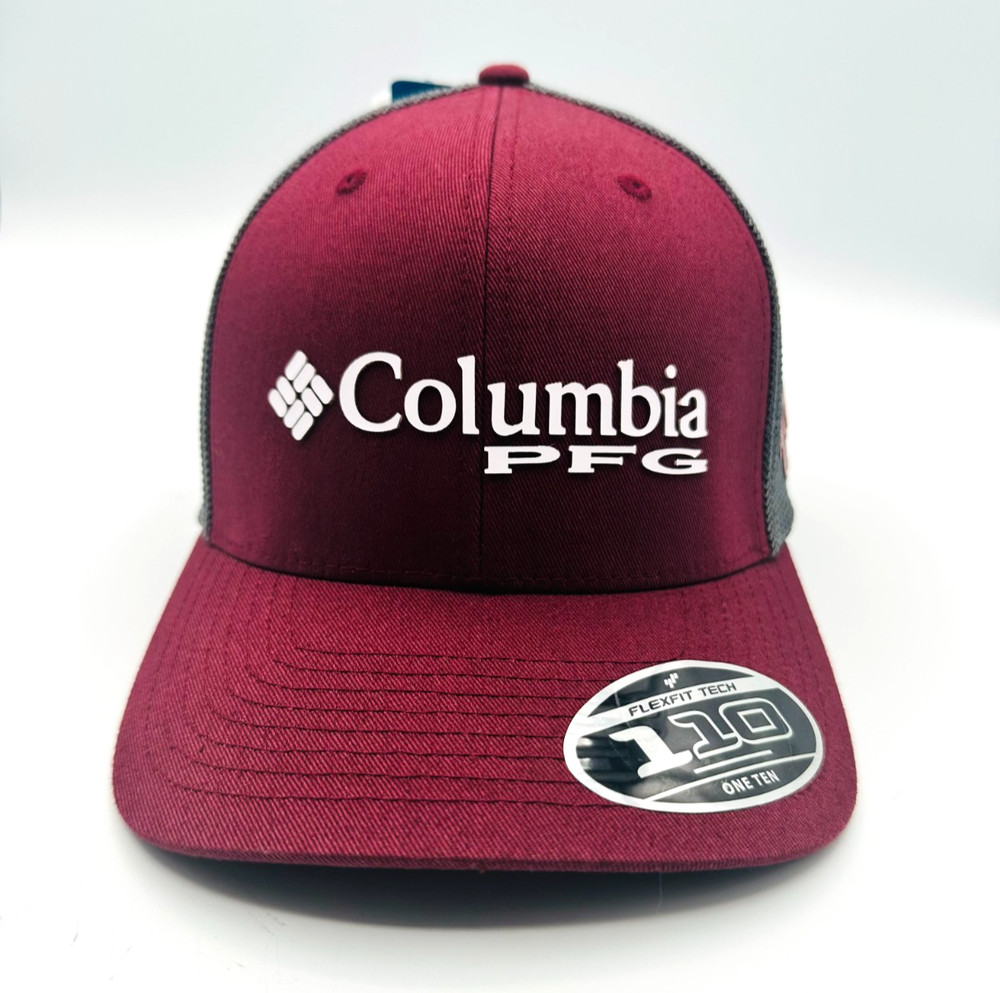 Columbia PFG Texas A&M Aggies Mesh Snapback Hat Maroon Gray One Size NWT