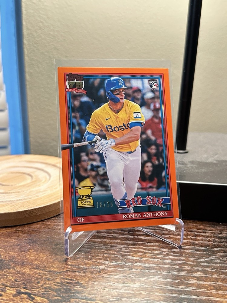 Roman Anthony 2026 Topps 75th Anniversary 1991 Orange /25 – Red Sox (RC) *READ*