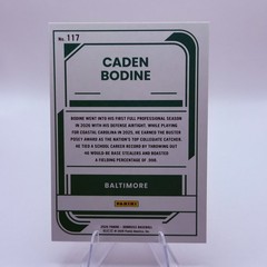 Caden Bodine 2026 Panini Donruss #117 Rated Prospect Baltimore Orioles Card MLB