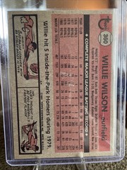 1981 Topps – Willie Wilson Auto #360 Kansas City Royals