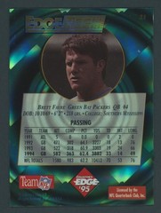 1995 Collector&rsquo;s Edge Brett Favre EdgeTech Quantum Motion #21