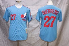 Vladimir Guerrero #27 Montreal Expos Powder Blue Stitched Cooperstown Jersey