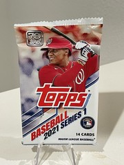 Topps Series 1~ 2021 MLB Baseball 14 Card Booster Pack Mint in package Sold Out