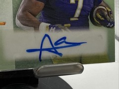 2024 Leaf Trinity RPA #3GG-AE1, AUDRIC ESTIME RC Auto /10, Notre Dame, NO Saints